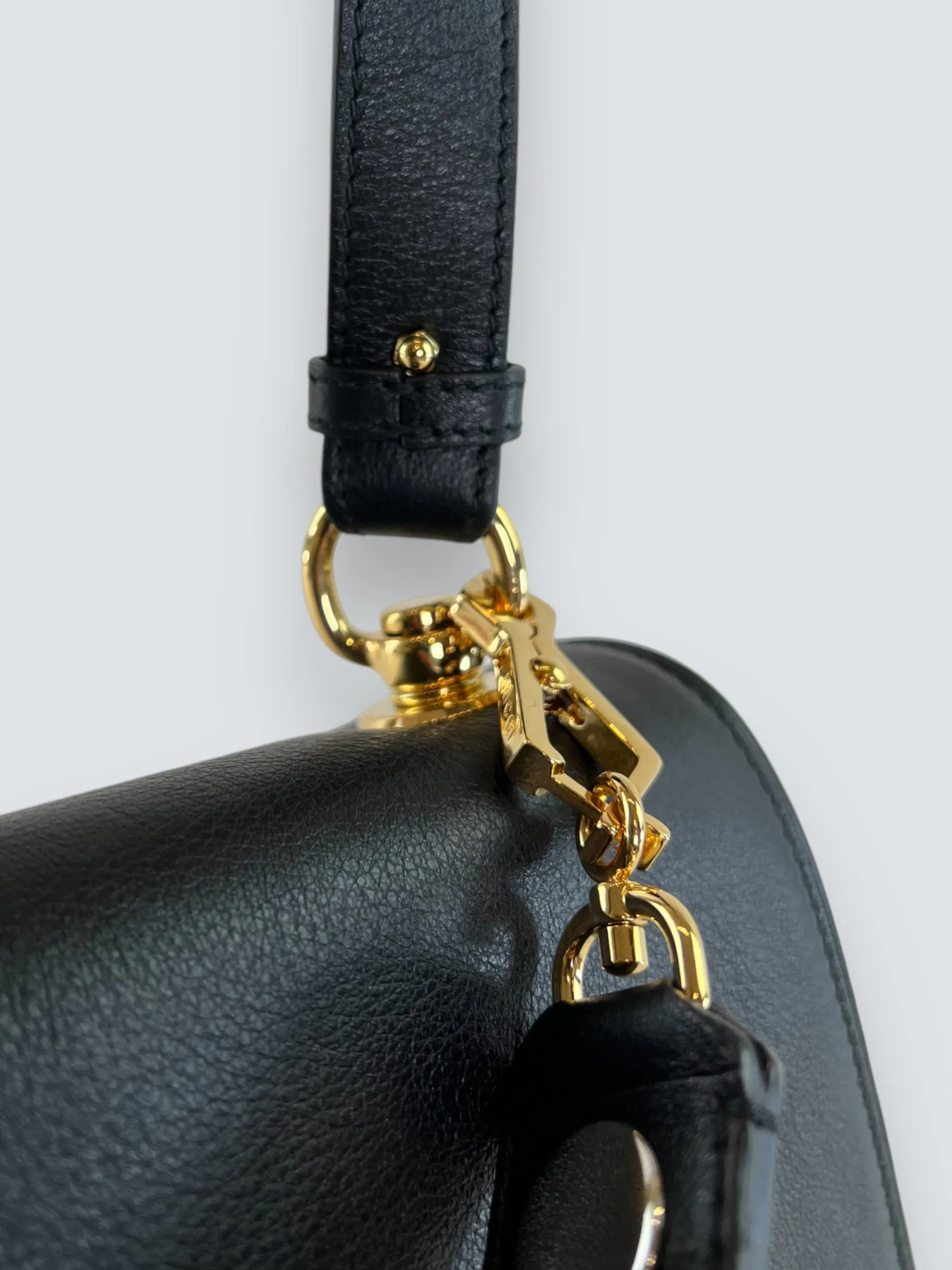 Gucci Black Leather Medium Blondie Crossbody
