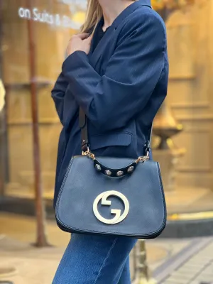 Gucci Black Leather Medium Blondie Crossbody