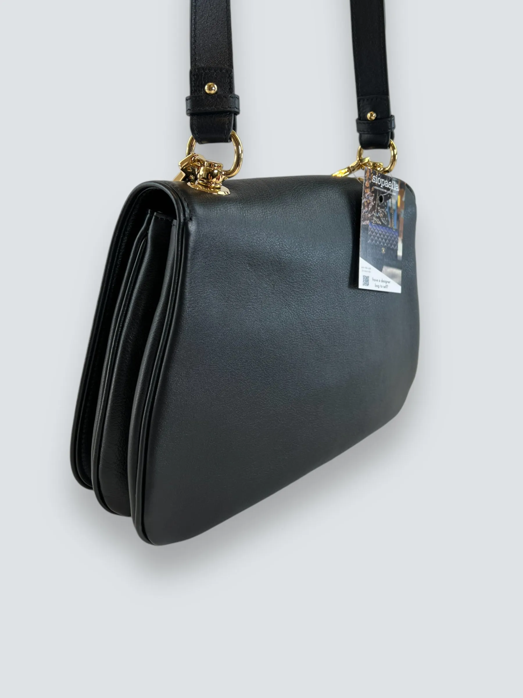 Gucci Black Leather Medium Blondie Crossbody