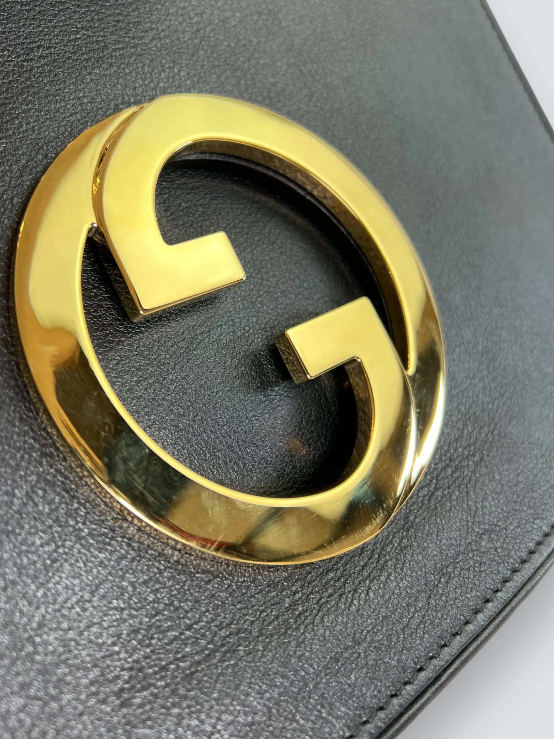 Gucci Black Leather Medium Blondie Crossbody