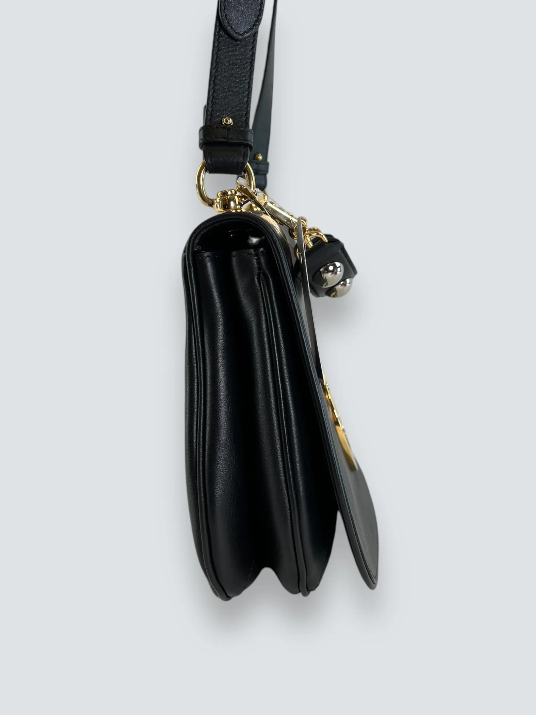 Gucci Black Leather Medium Blondie Crossbody