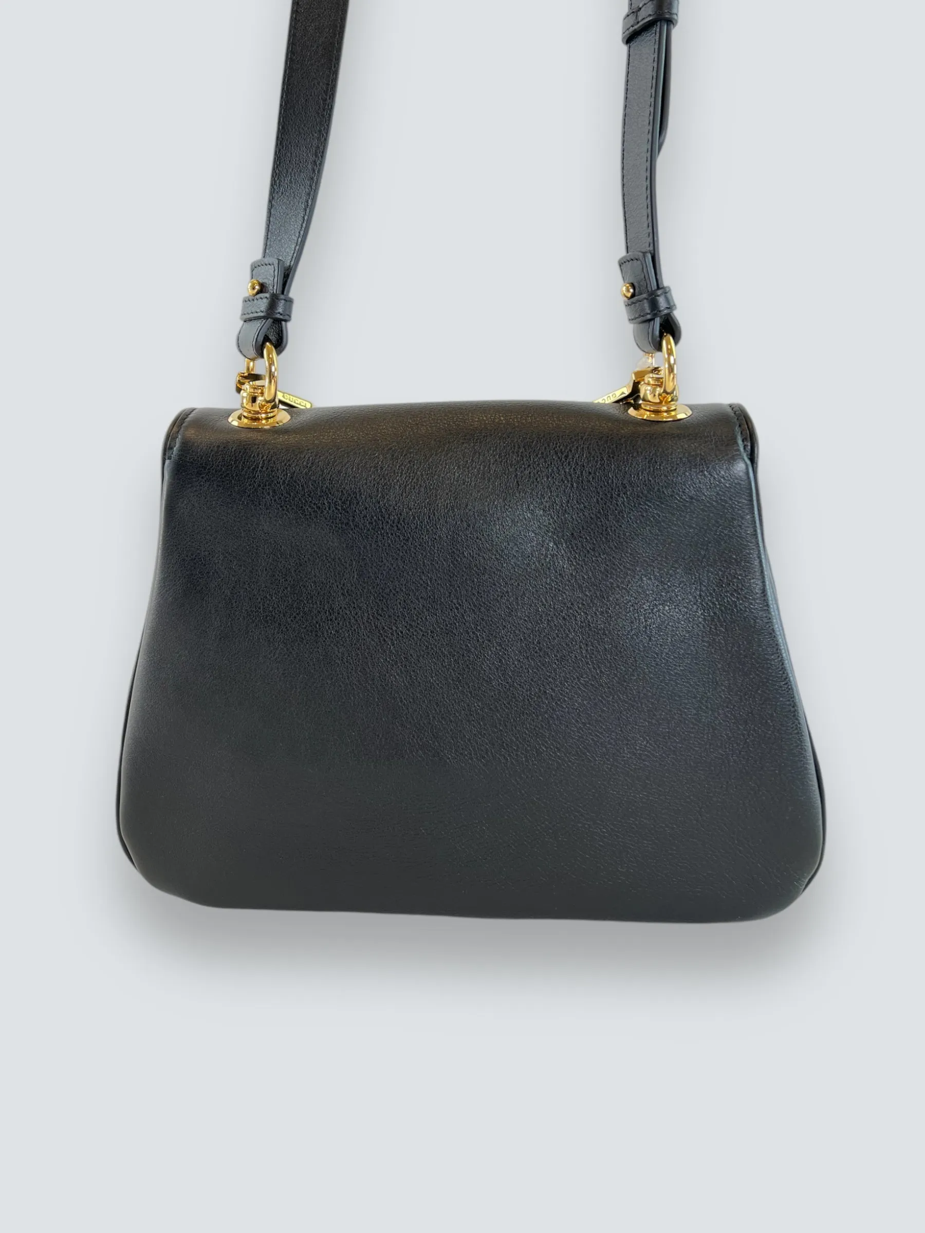 Gucci Black Leather Medium Blondie Crossbody