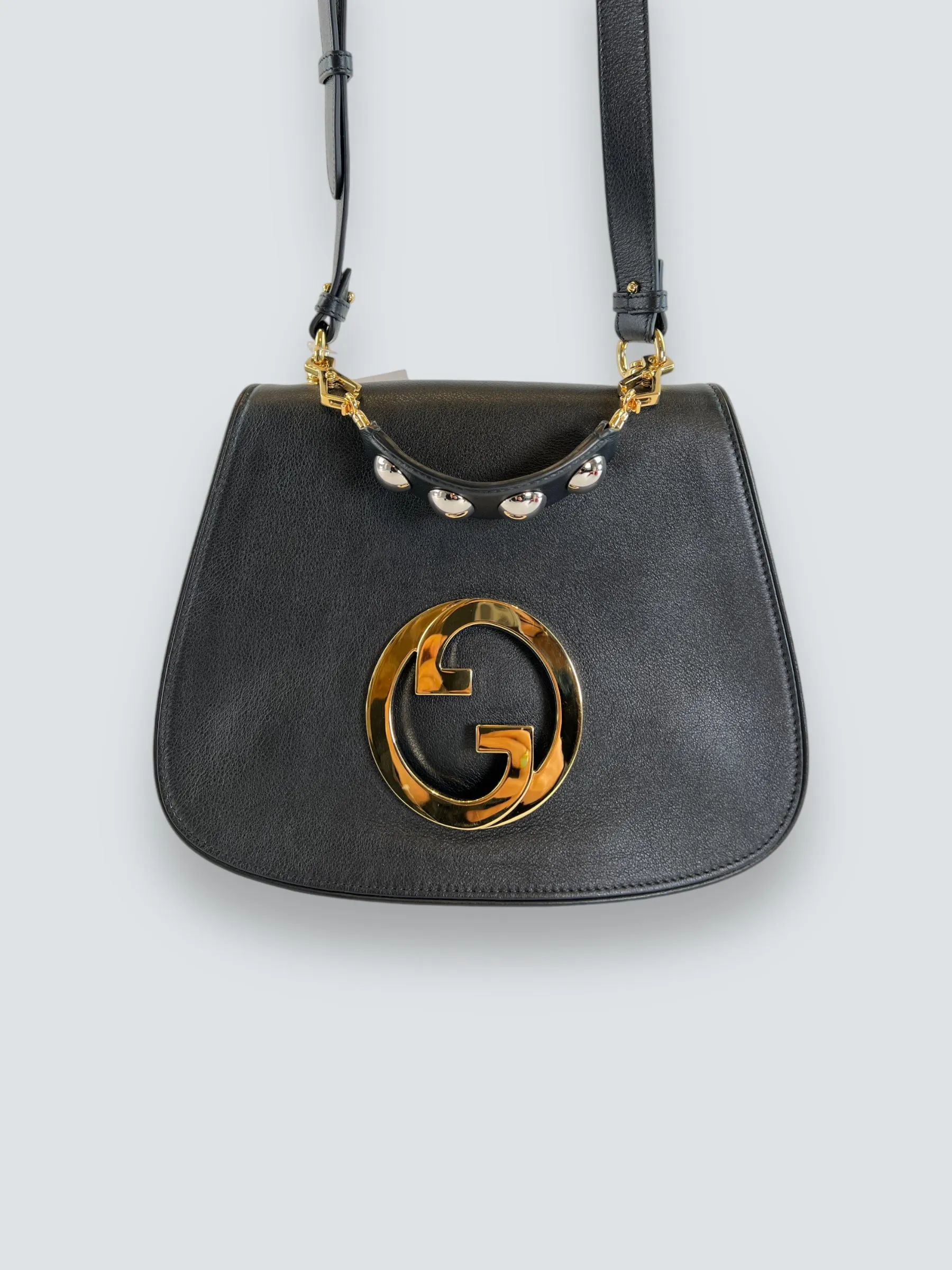Gucci Black Leather Medium Blondie Crossbody