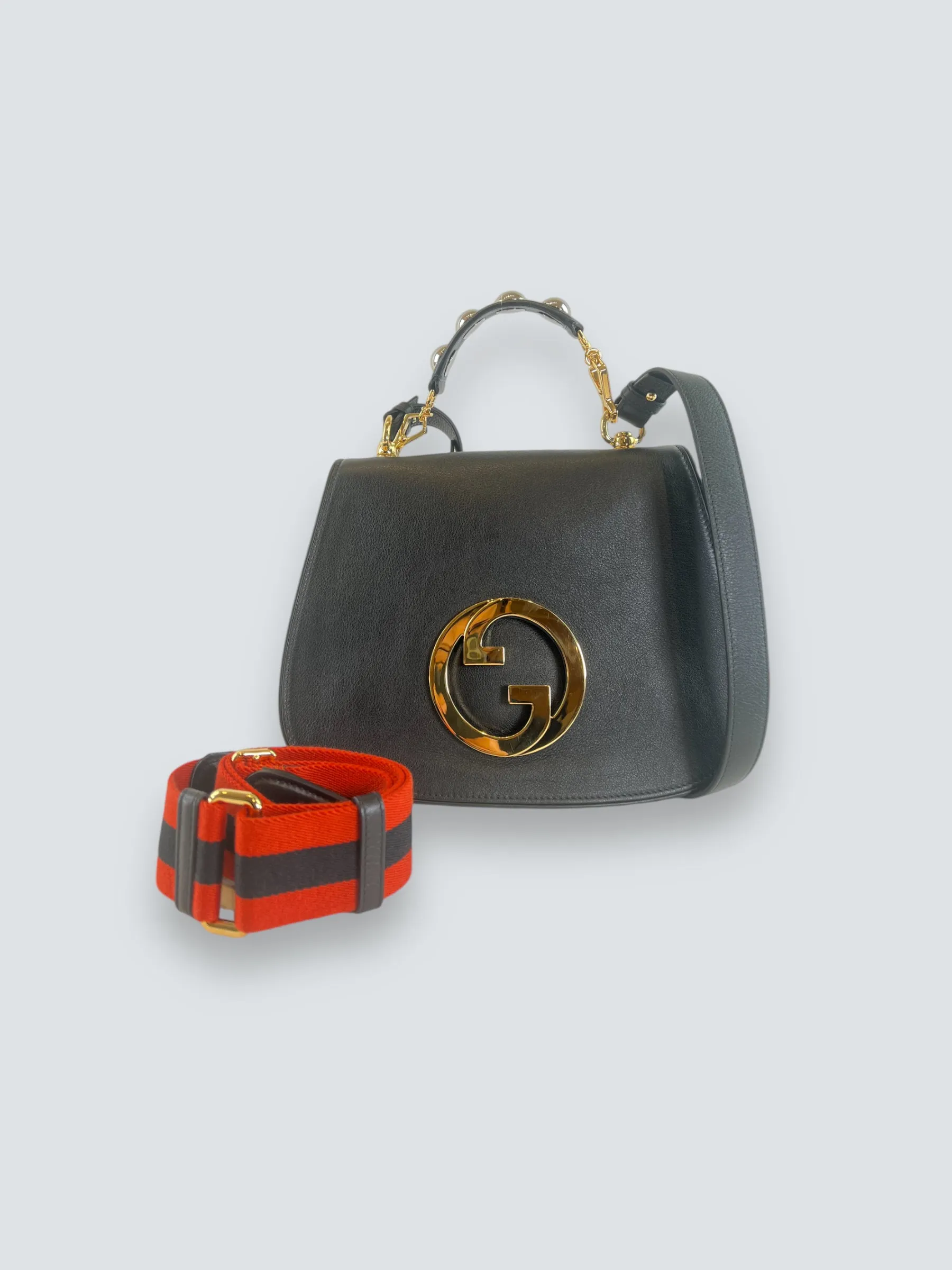 Gucci Black Leather Medium Blondie Crossbody