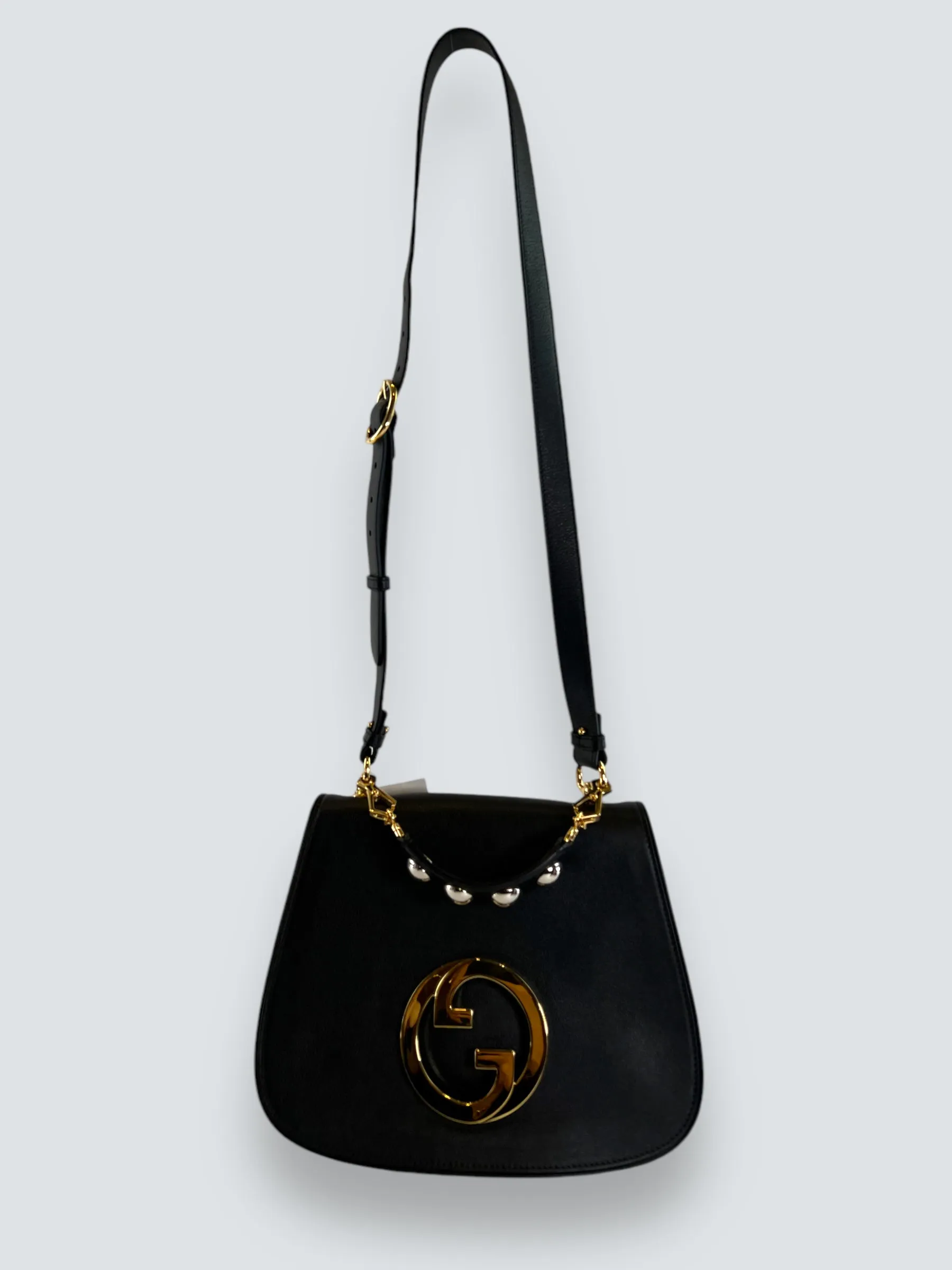Gucci Black Leather Medium Blondie Crossbody