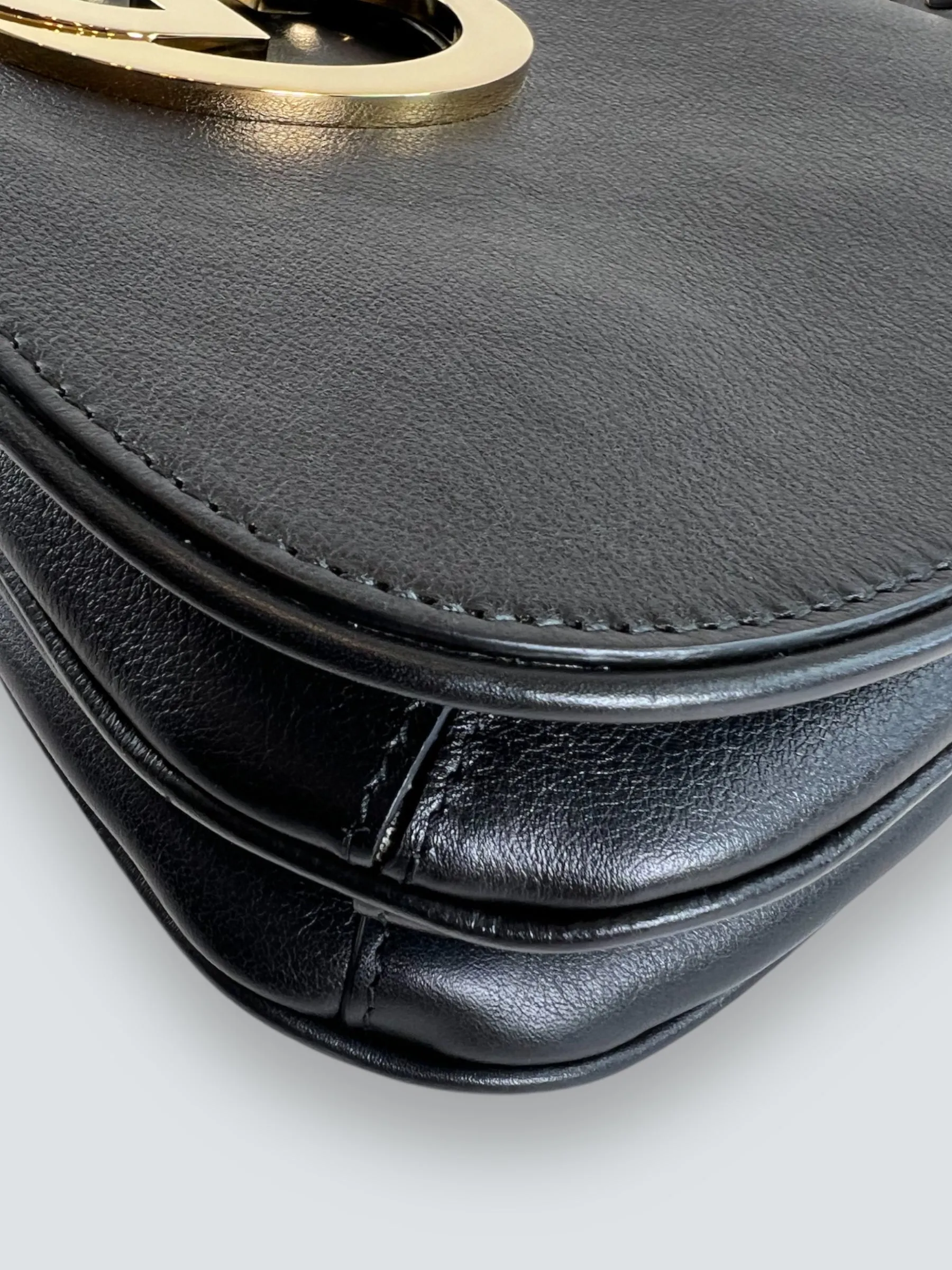 Gucci Black Leather Medium Blondie Crossbody