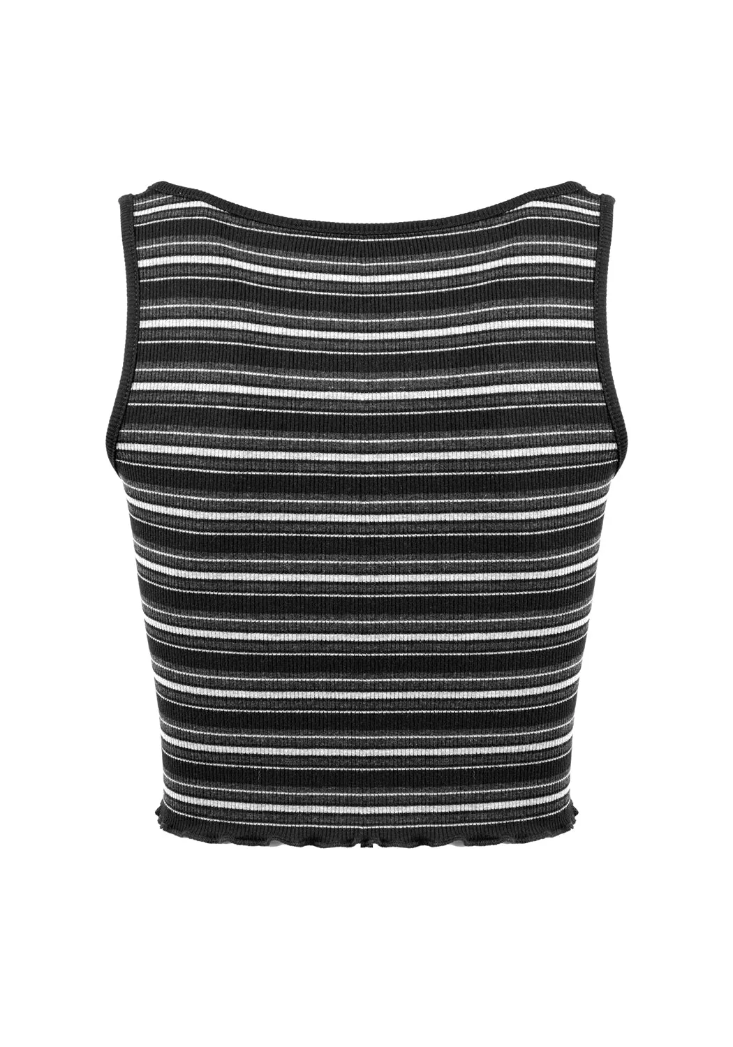 Hardcore Stripe Crop Vest