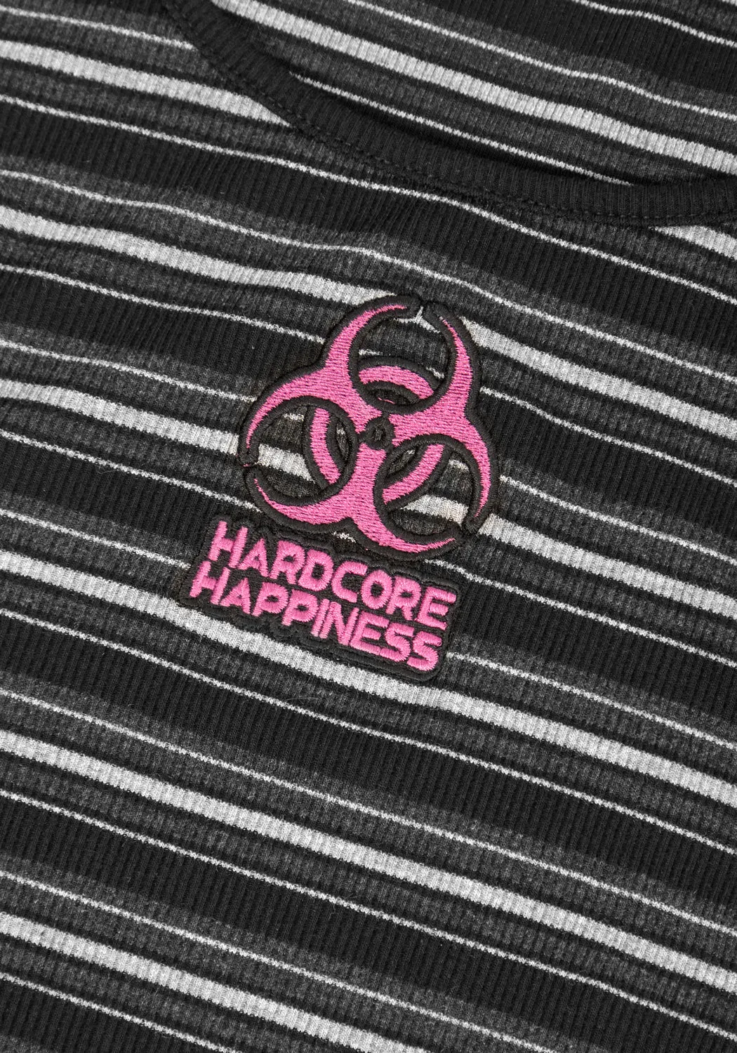 Hardcore Stripe Crop Vest