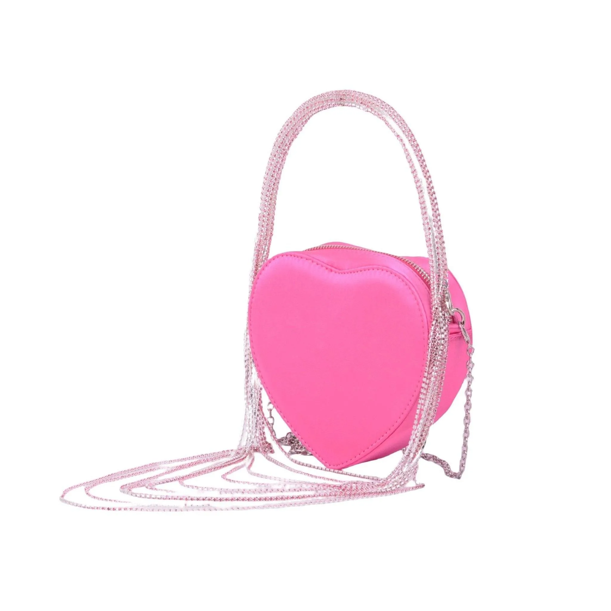 Heart Shape Crystal Rope Bag