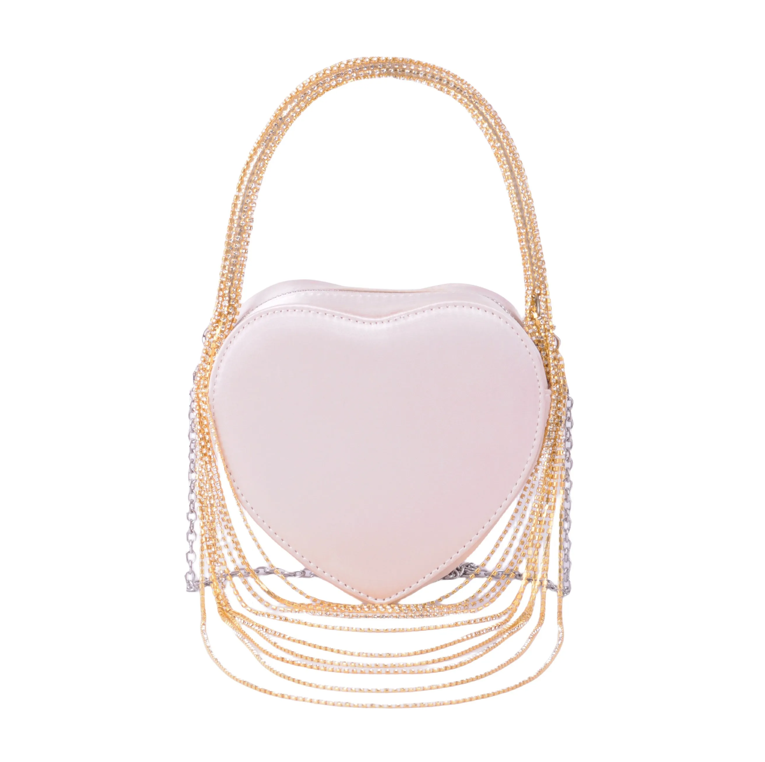 Heart Shape Crystal Rope Bag
