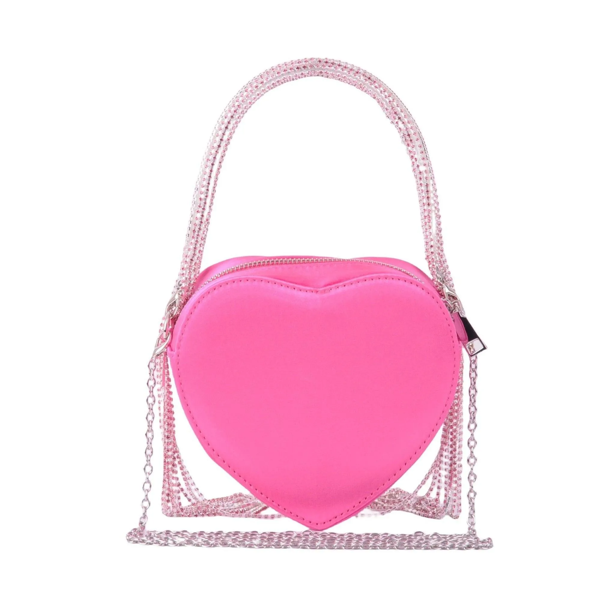 Heart Shape Crystal Rope Bag