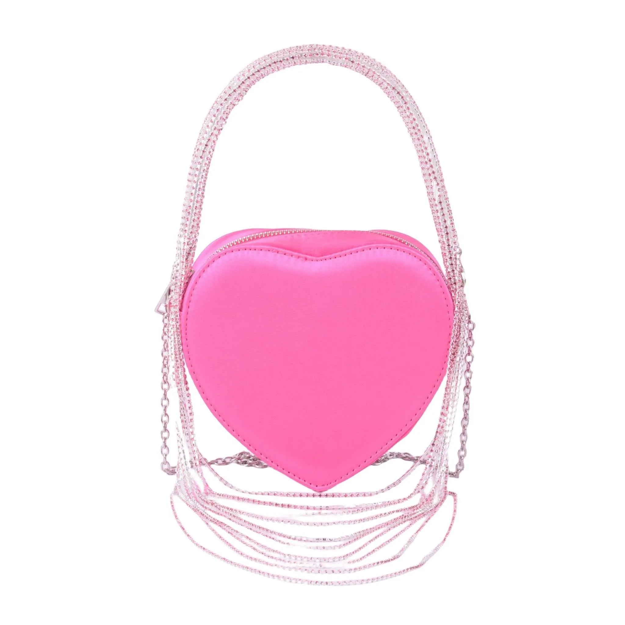 Heart Shape Crystal Rope Bag
