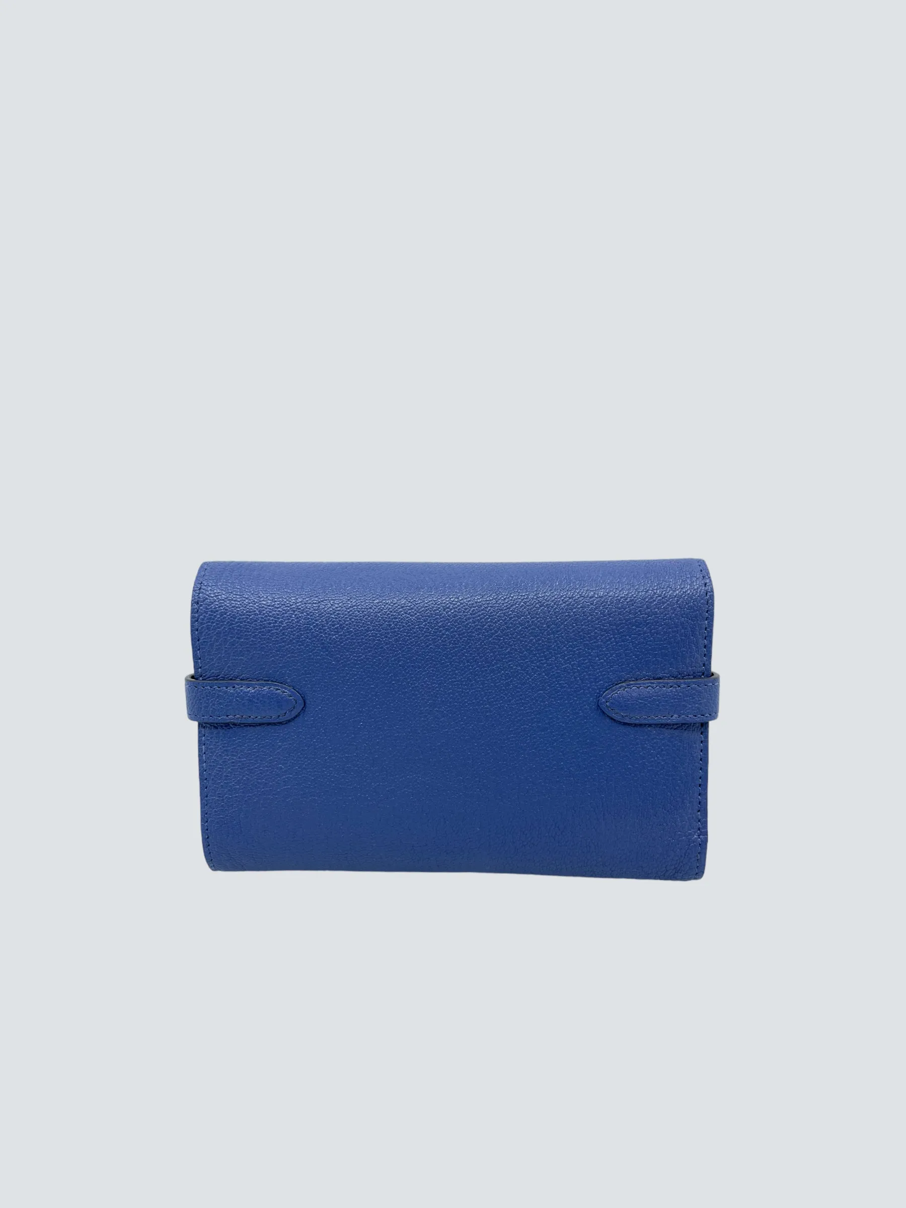 Hermès Blue Mysore Leather Kelly Wallet