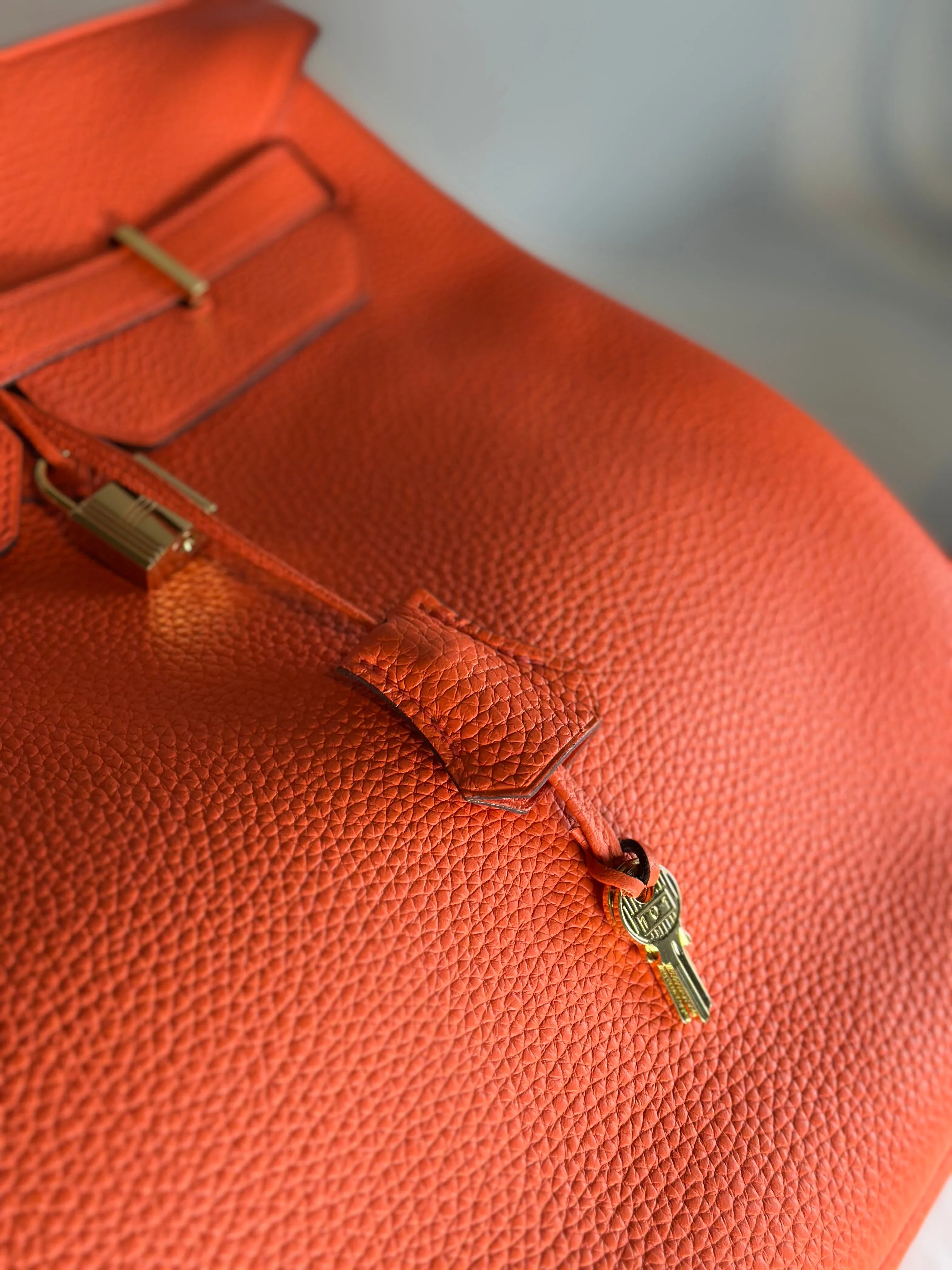 Hermès Classic Orange Togo Leather Birkin 40