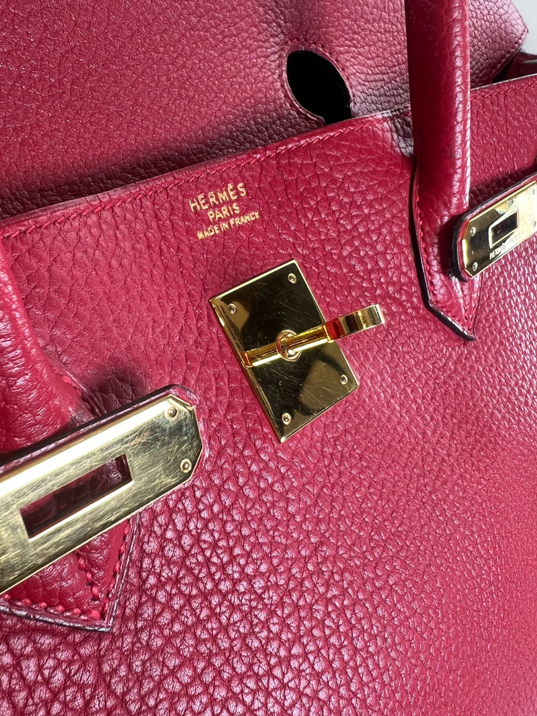 Hermès Red Togo Leather Birkin 40