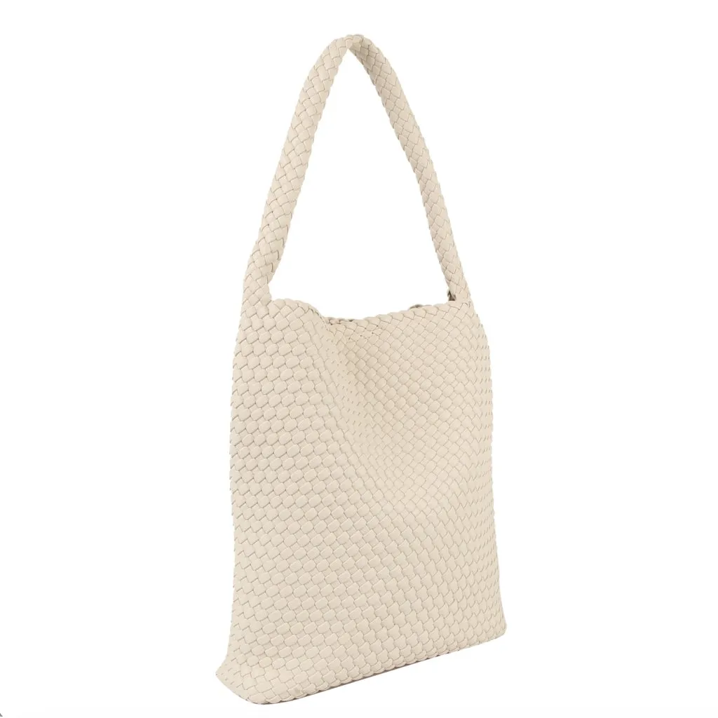 HOBO BRAIDED SOFT STRUCTURE - White Sand