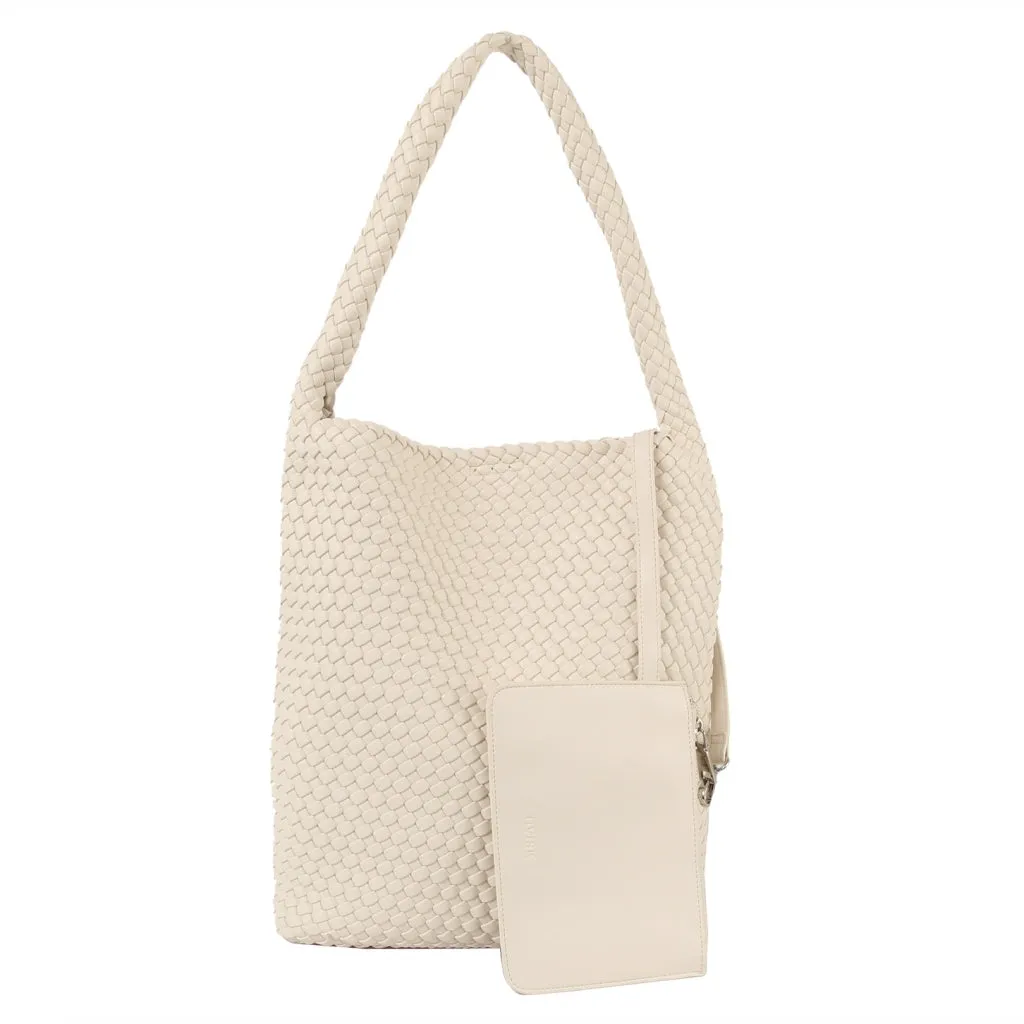 HOBO BRAIDED SOFT STRUCTURE - White Sand