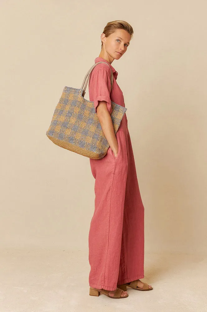 Indi & Cold Sandia Pink Jumpsuit
