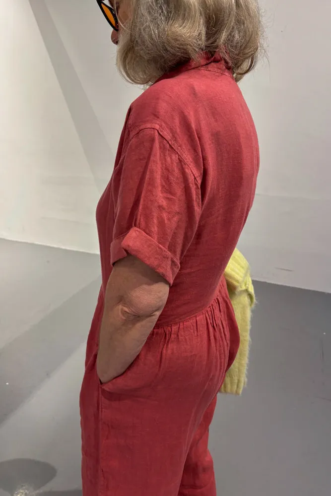 Indi & Cold Sandia Pink Jumpsuit