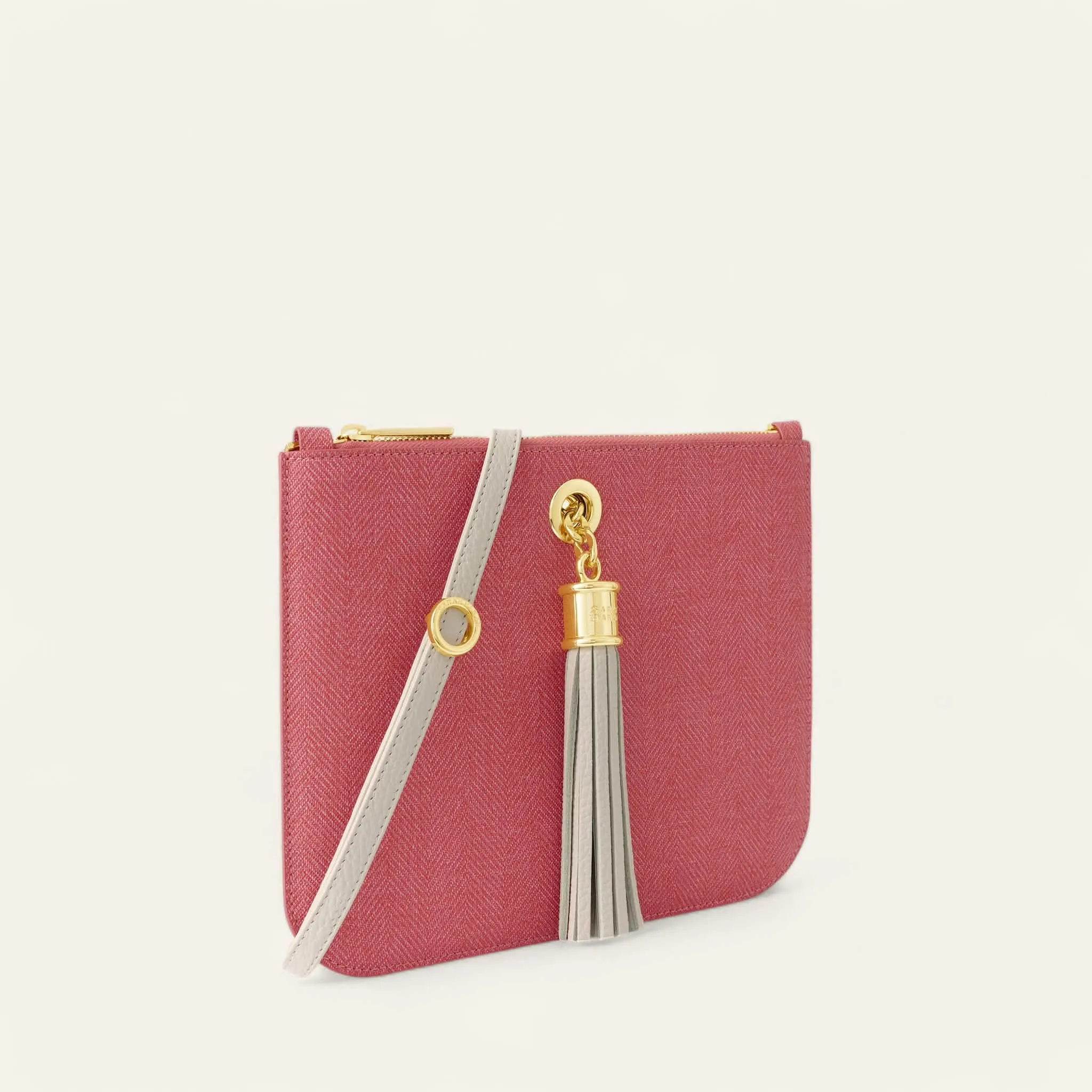 Ivy | Strawberry Porcelain with Gold hardware