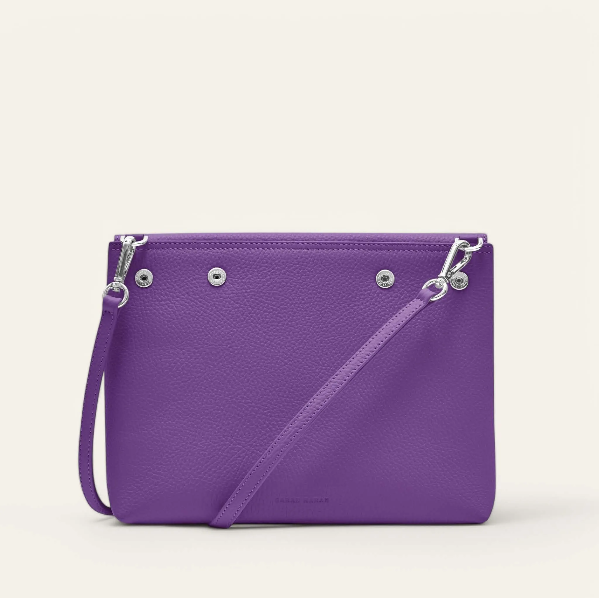 Jasmine Crossbody | Amethyst with Silver hardware