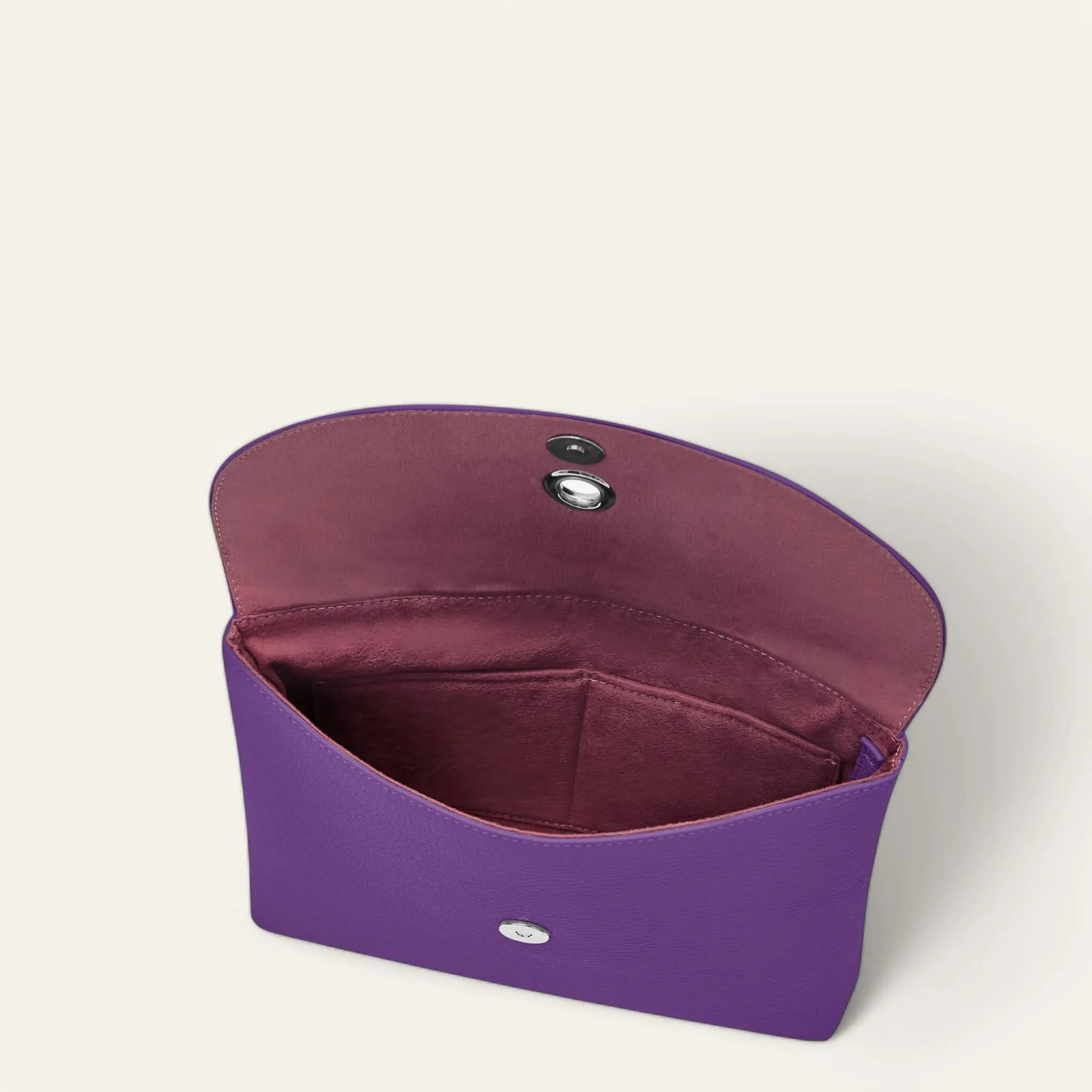 Jasmine Crossbody | Amethyst with Silver hardware
