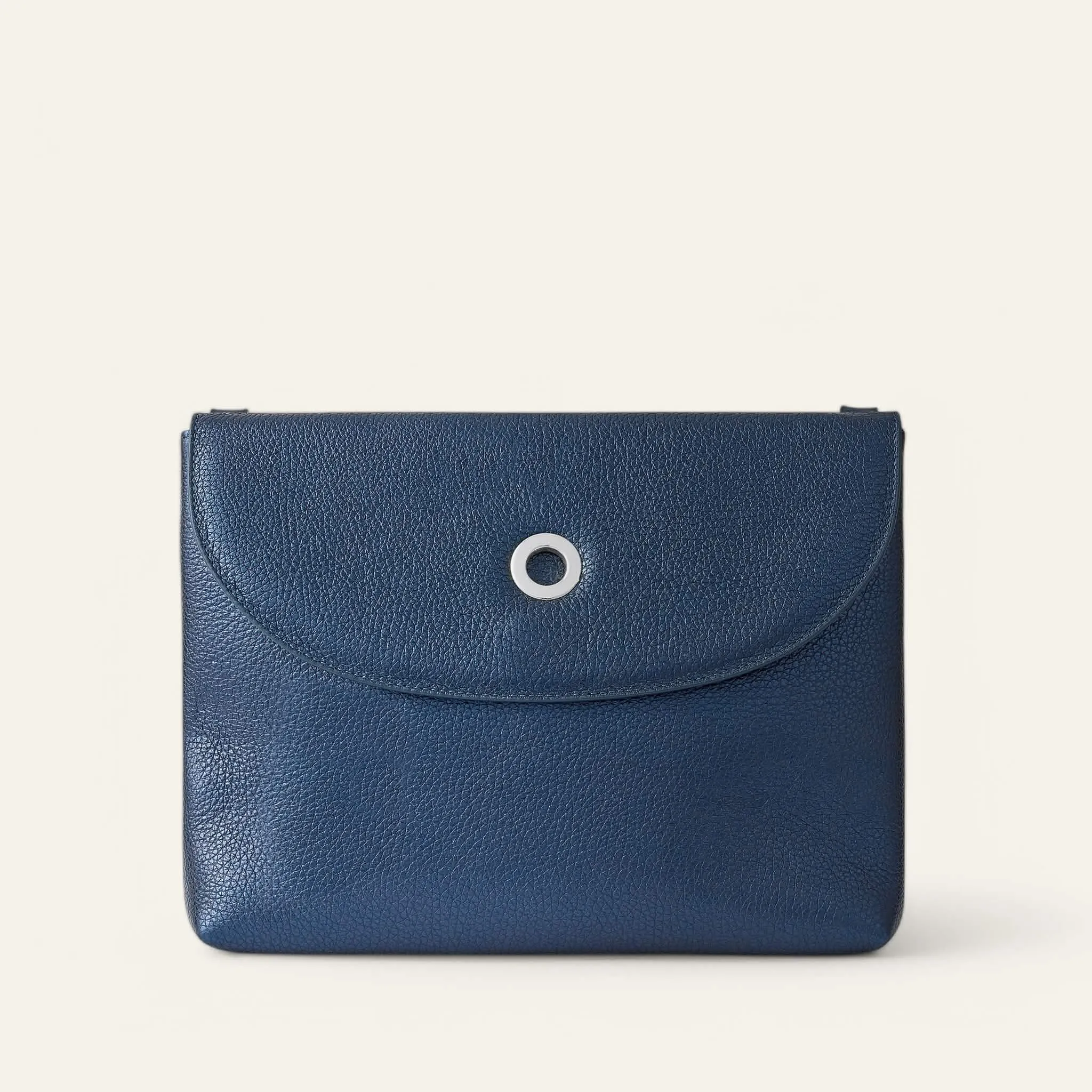 Jasmine Crossbody | Metallic Navy with Silver hardware