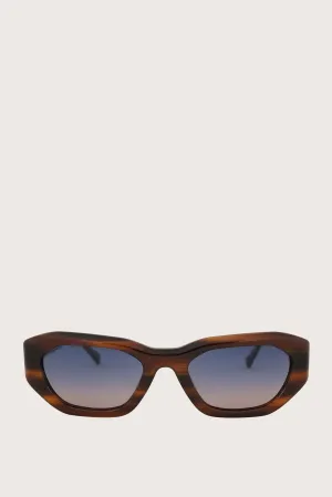 Kerry Glasses - Oversize - Marbled Brown