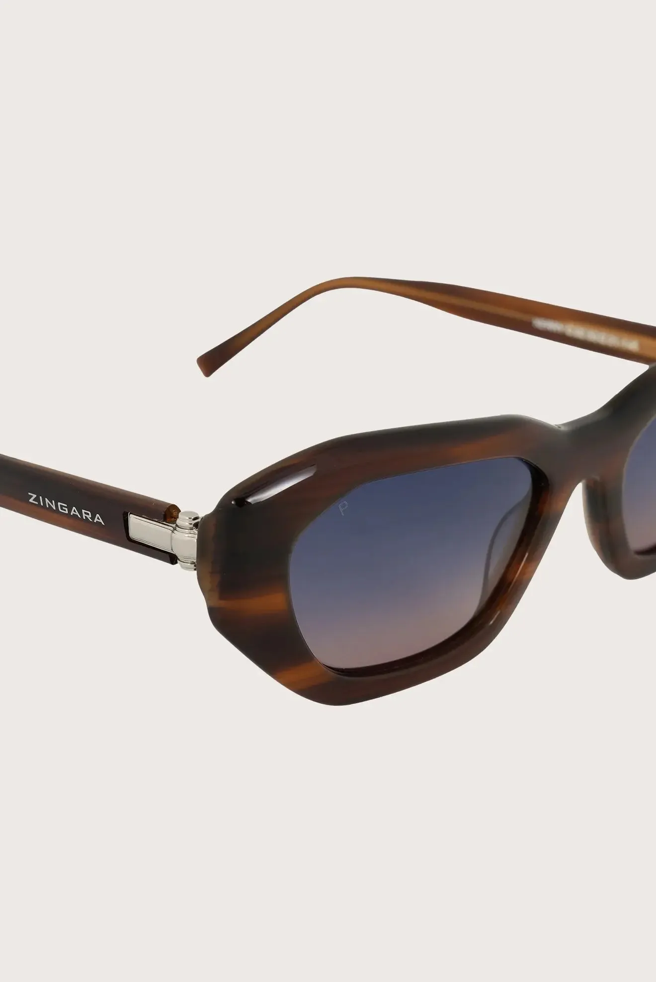Kerry Glasses - Oversize - Marbled Brown