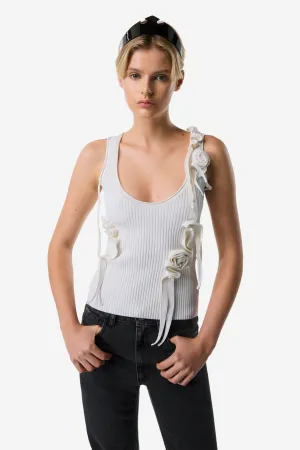 Knitted Ribbon Tank Top