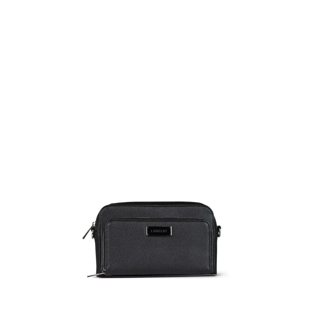 Le Ana - Sac à main 3-en-1 en cuir vegan recyclé noir