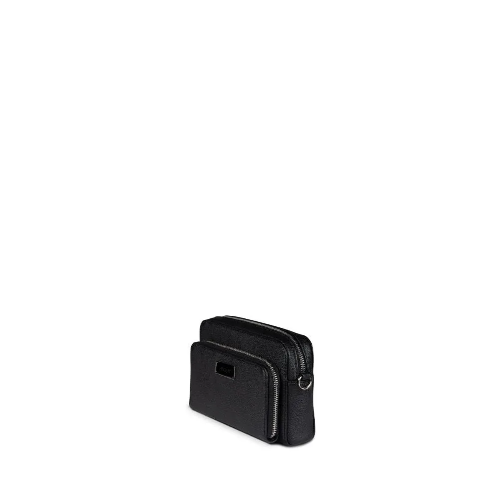 Le Ana - Sac à main 3-en-1 en cuir vegan recyclé noir