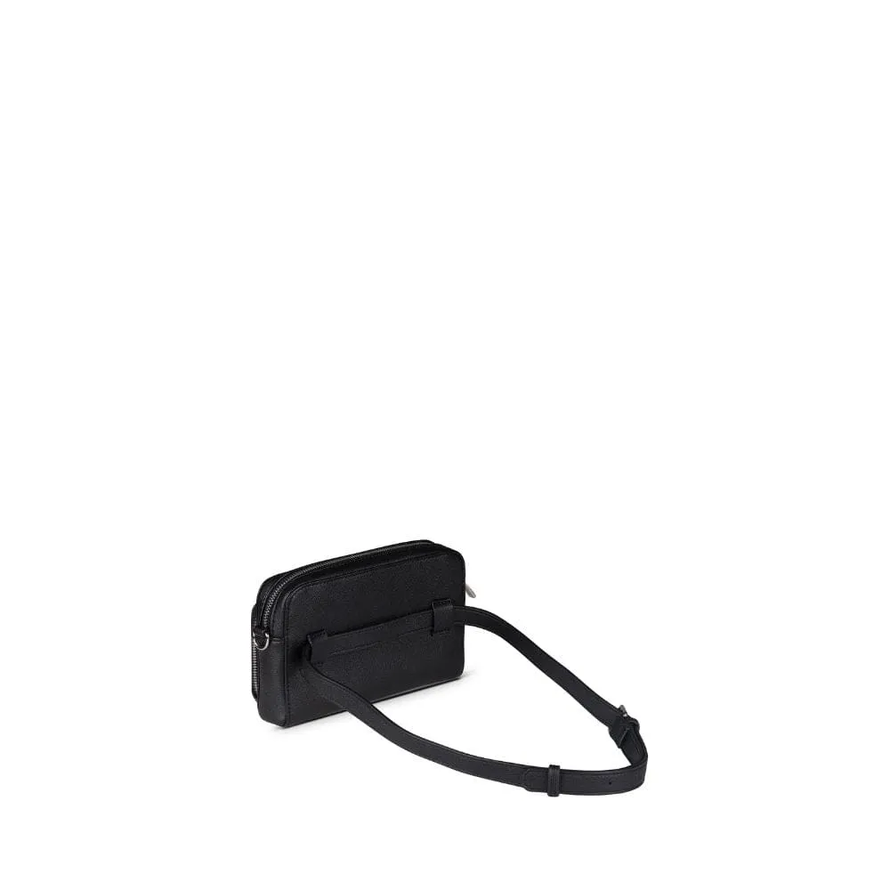 Le Ana - Sac à main 3-en-1 en cuir vegan recyclé noir
