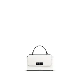 Le Simone - Sac à main en cuir vegan pearl