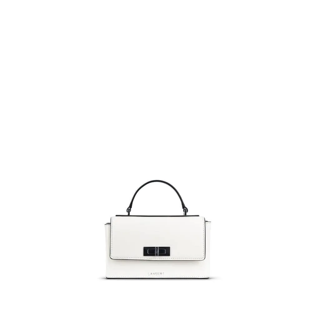 Le Simone - Sac à main en cuir vegan pearl
