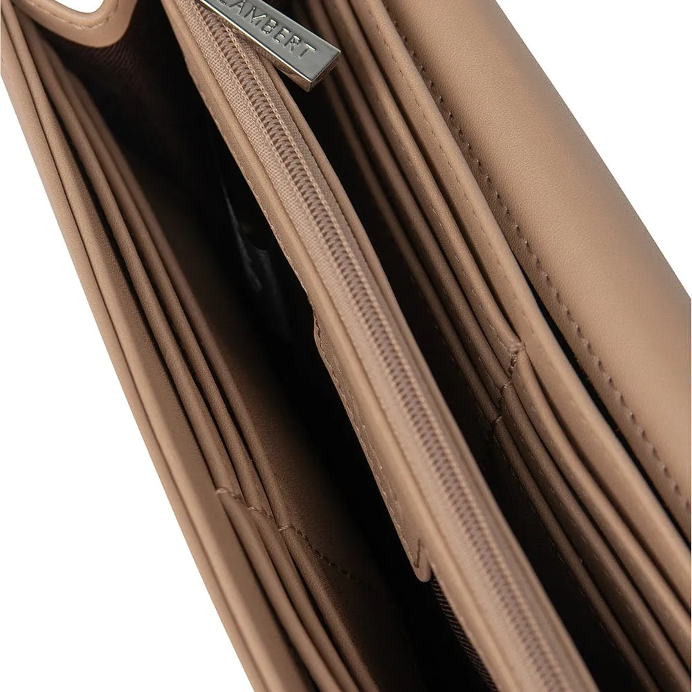 Le Susanne - Portefeuille en cuir vegan nude