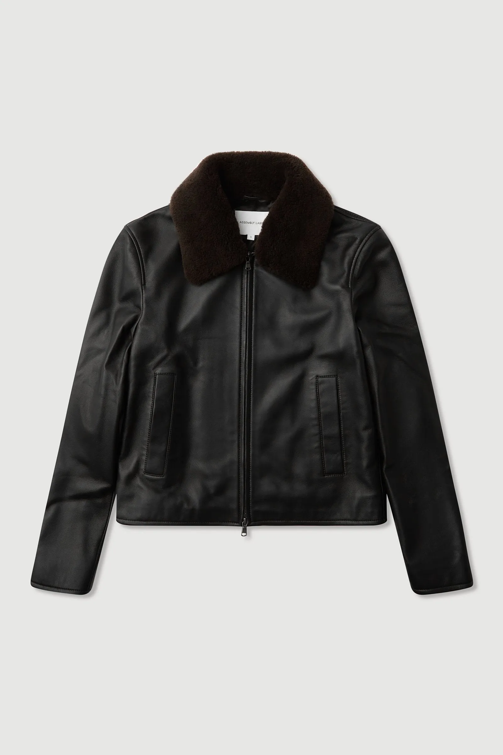 Leather Bomber Jacket
