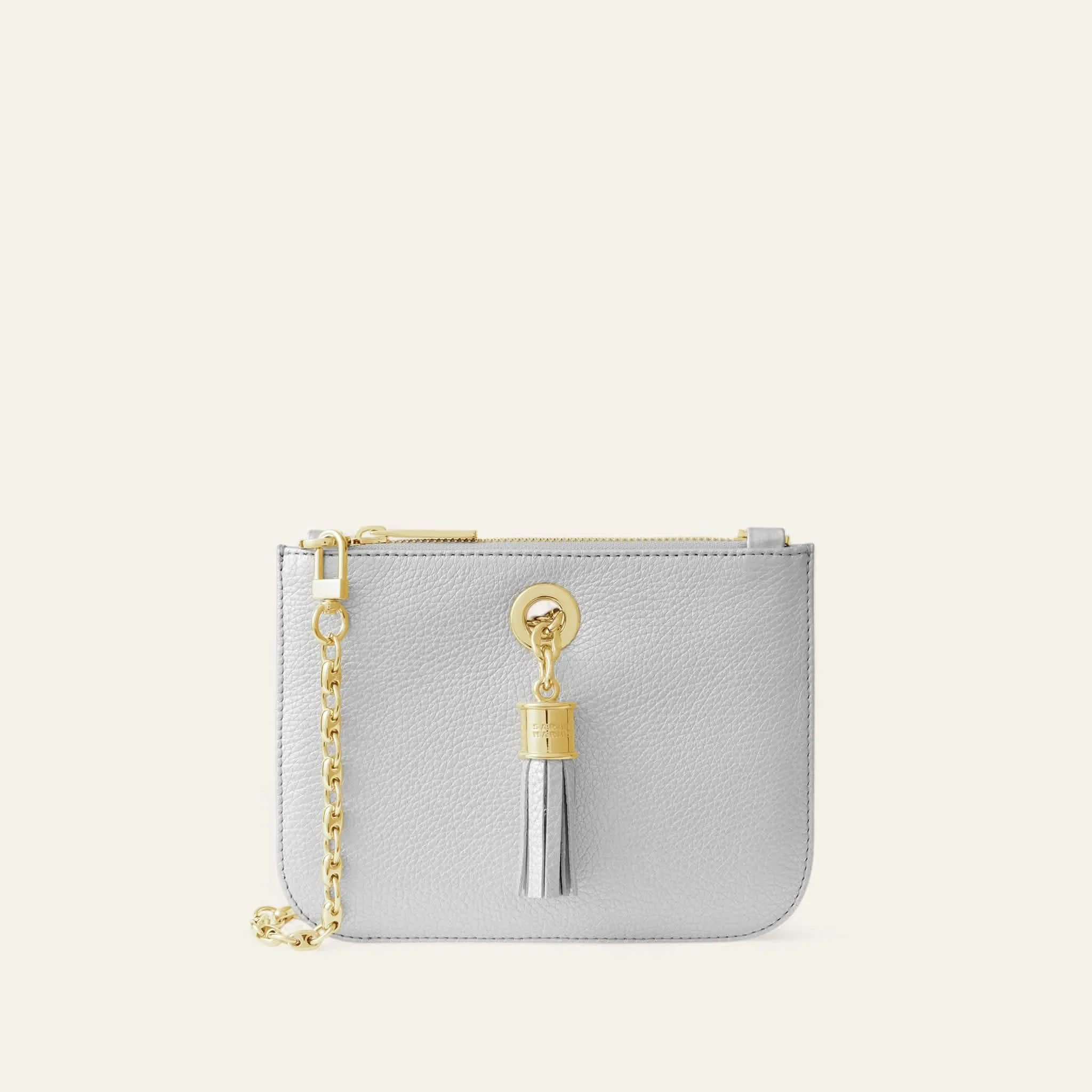 Lily | Soft Metallic Silver with Gold hardware