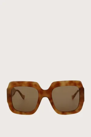 Liz Yellow Square Sunglasses	