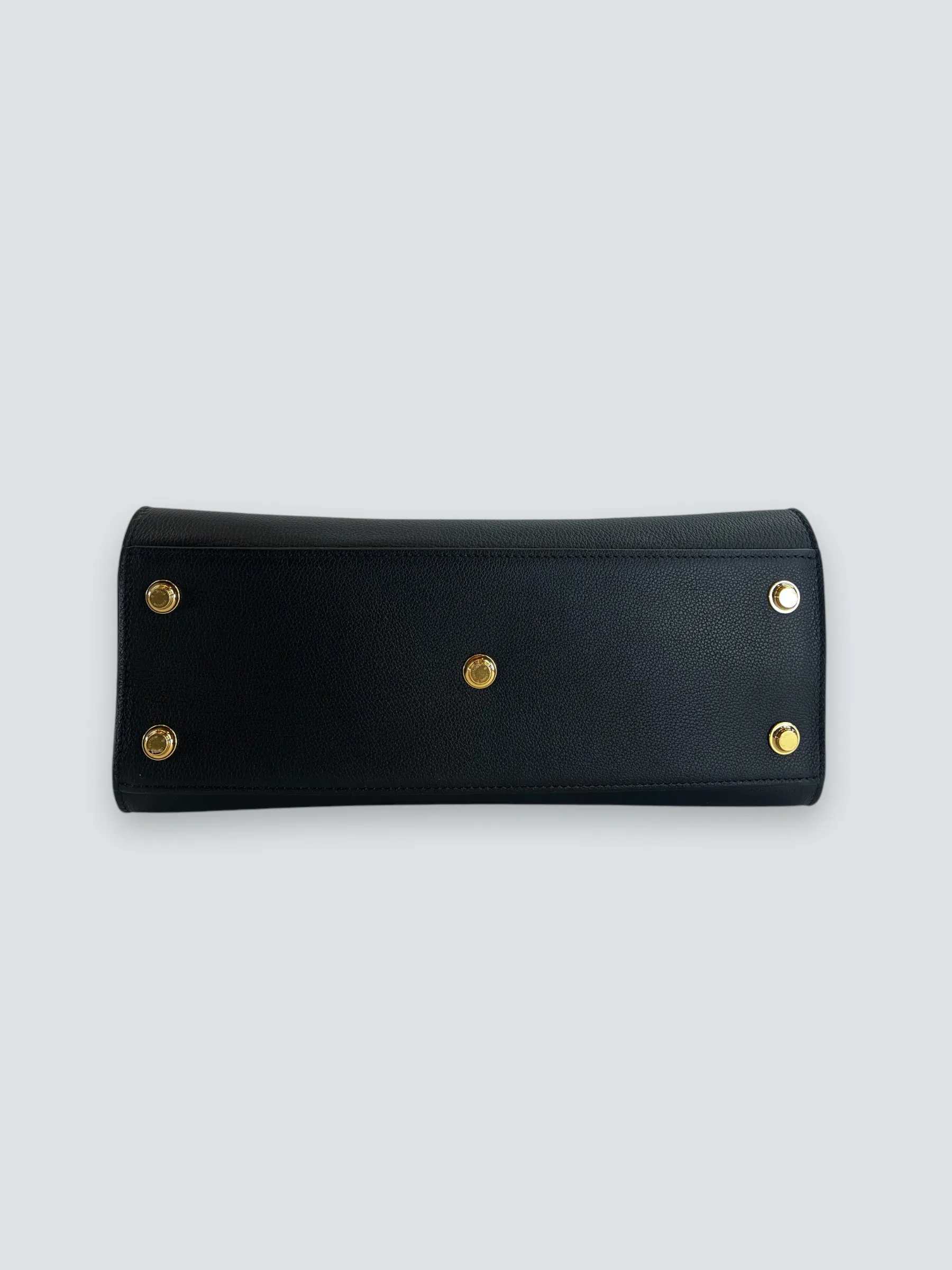 Louis Vuitton Black Leather On My Side GM Tote