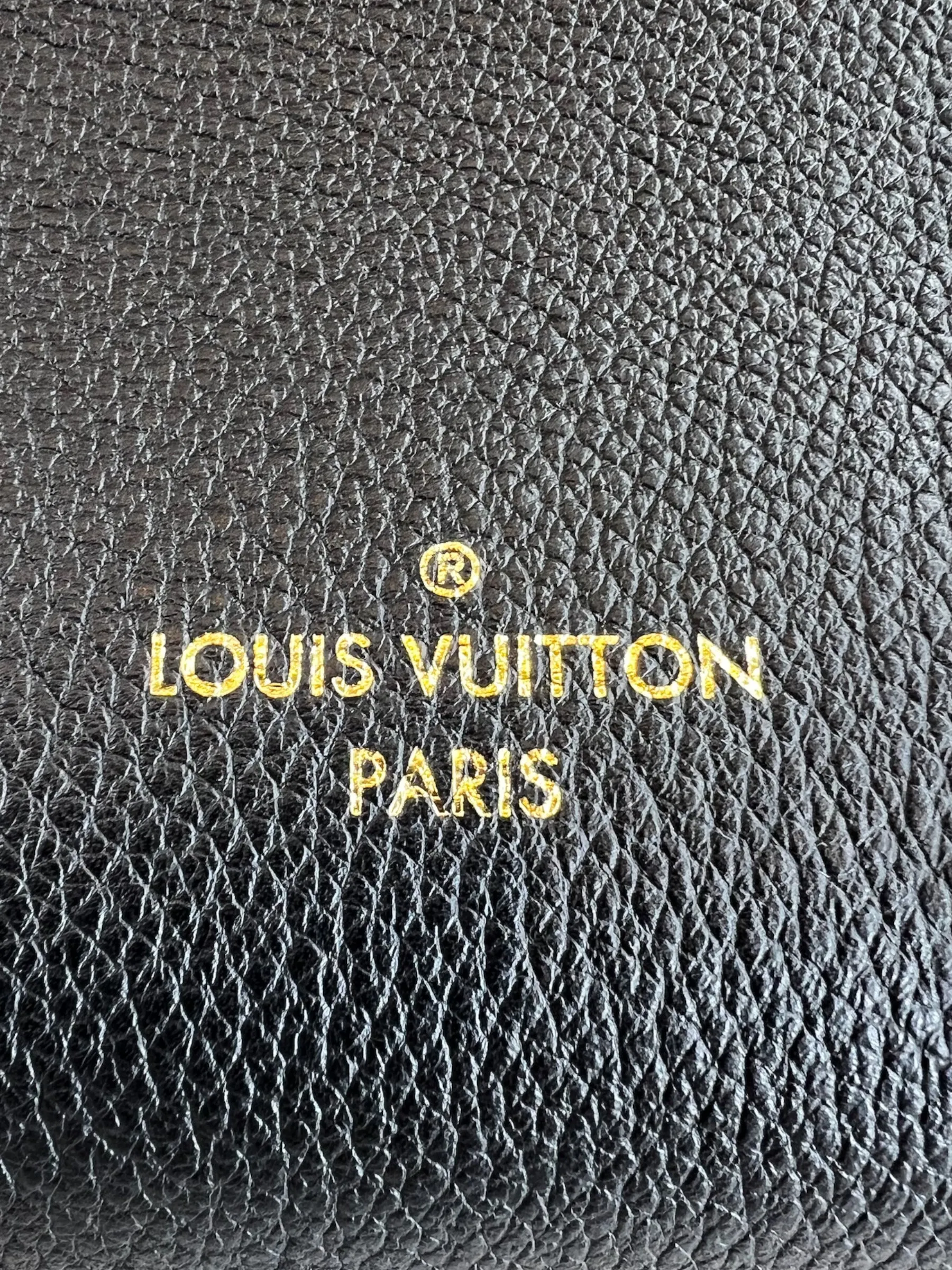 Louis Vuitton Black Leather On My Side GM Tote