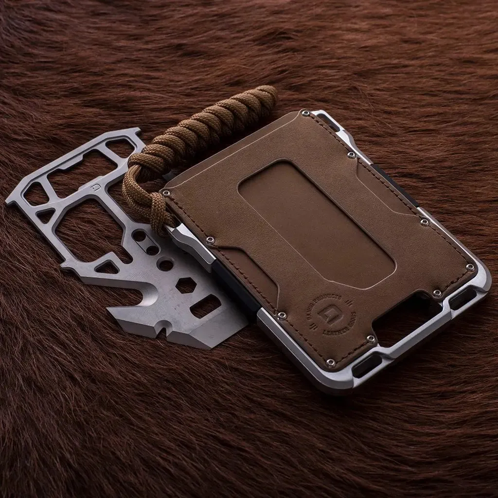 M1 Maverick Tactical Wallet | Single Pocket Rawhide