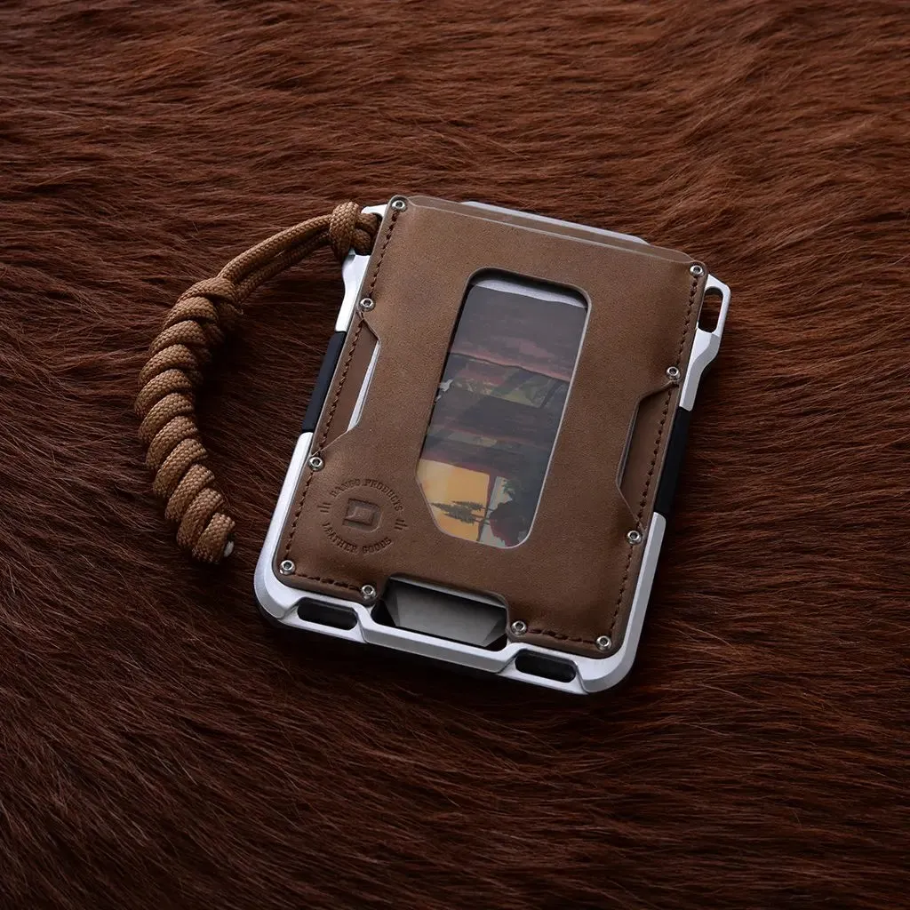 M1 Maverick Tactical Wallet | Single Pocket Rawhide