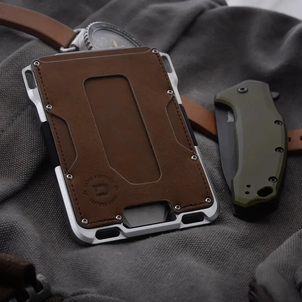 M1 Maverick Tactical Wallet | Single Pocket Rawhide
