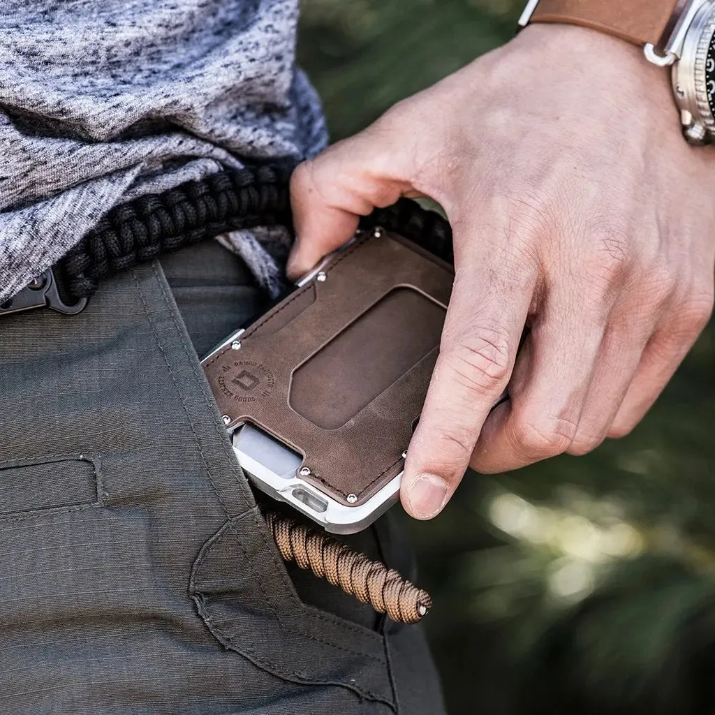 M1 Maverick Tactical Wallet | Single Pocket Rawhide