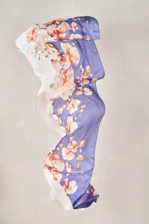 Magnolia Bloom Silk Scarf - Multi