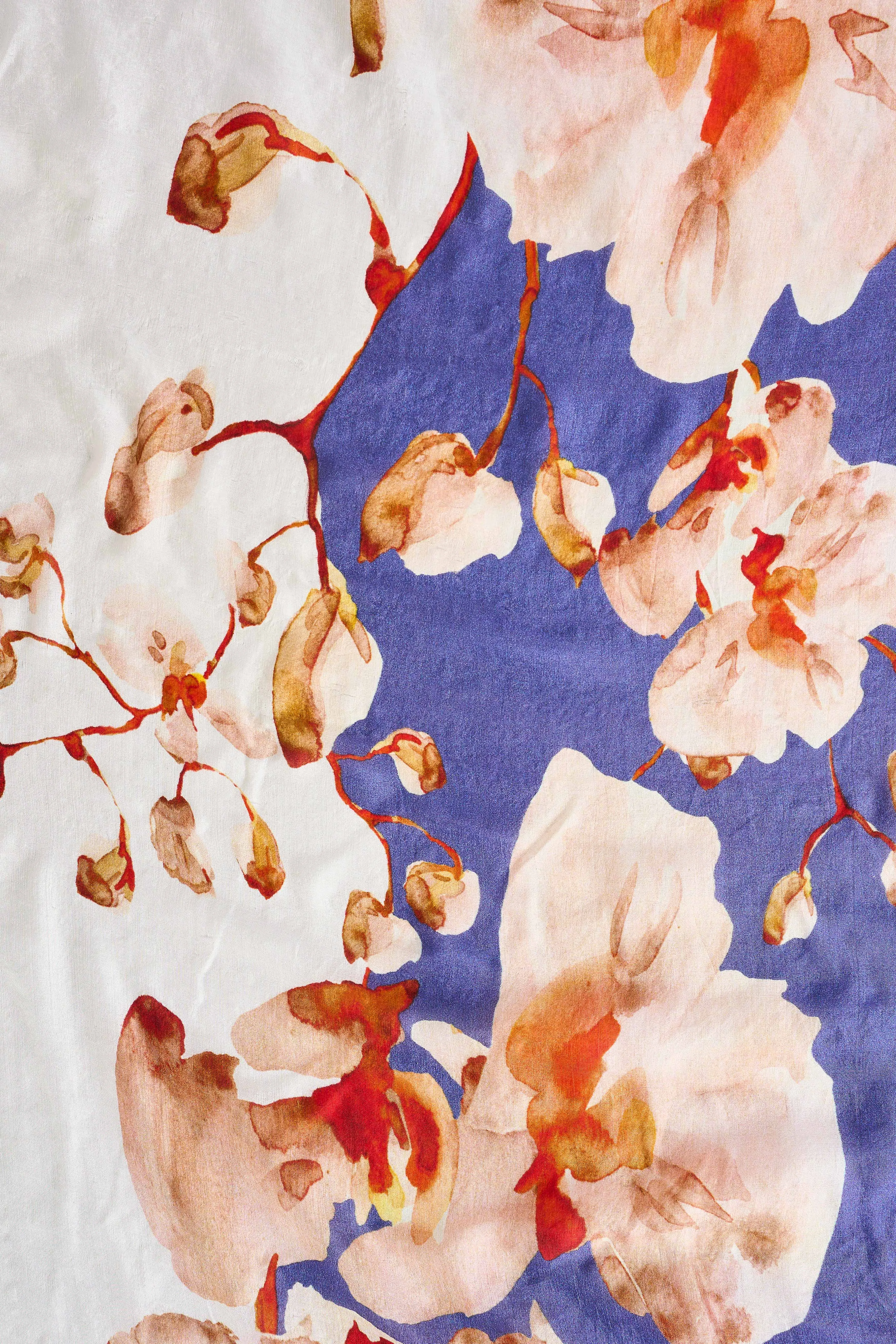 Magnolia Bloom Silk Scarf - Multi