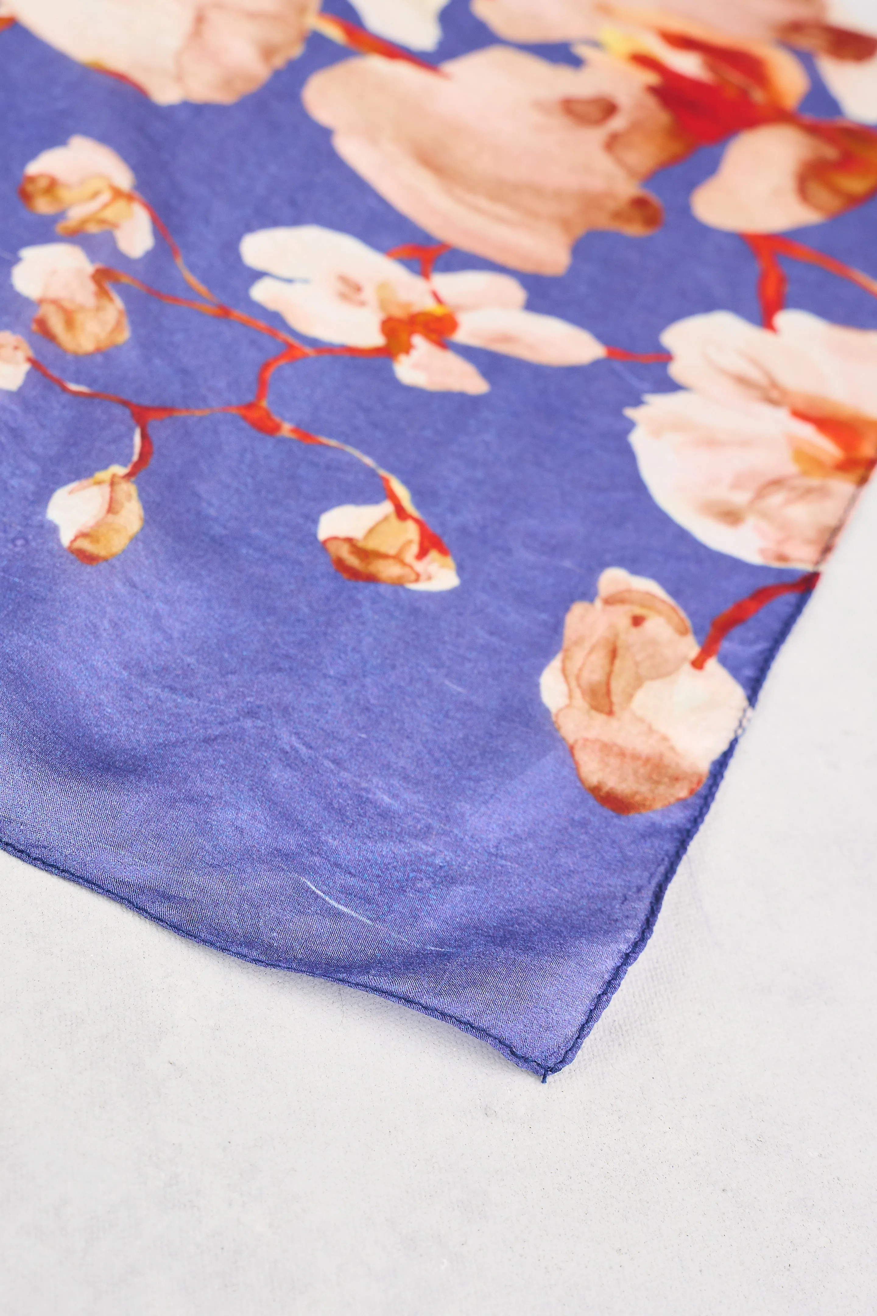 Magnolia Bloom Silk Scarf - Multi
