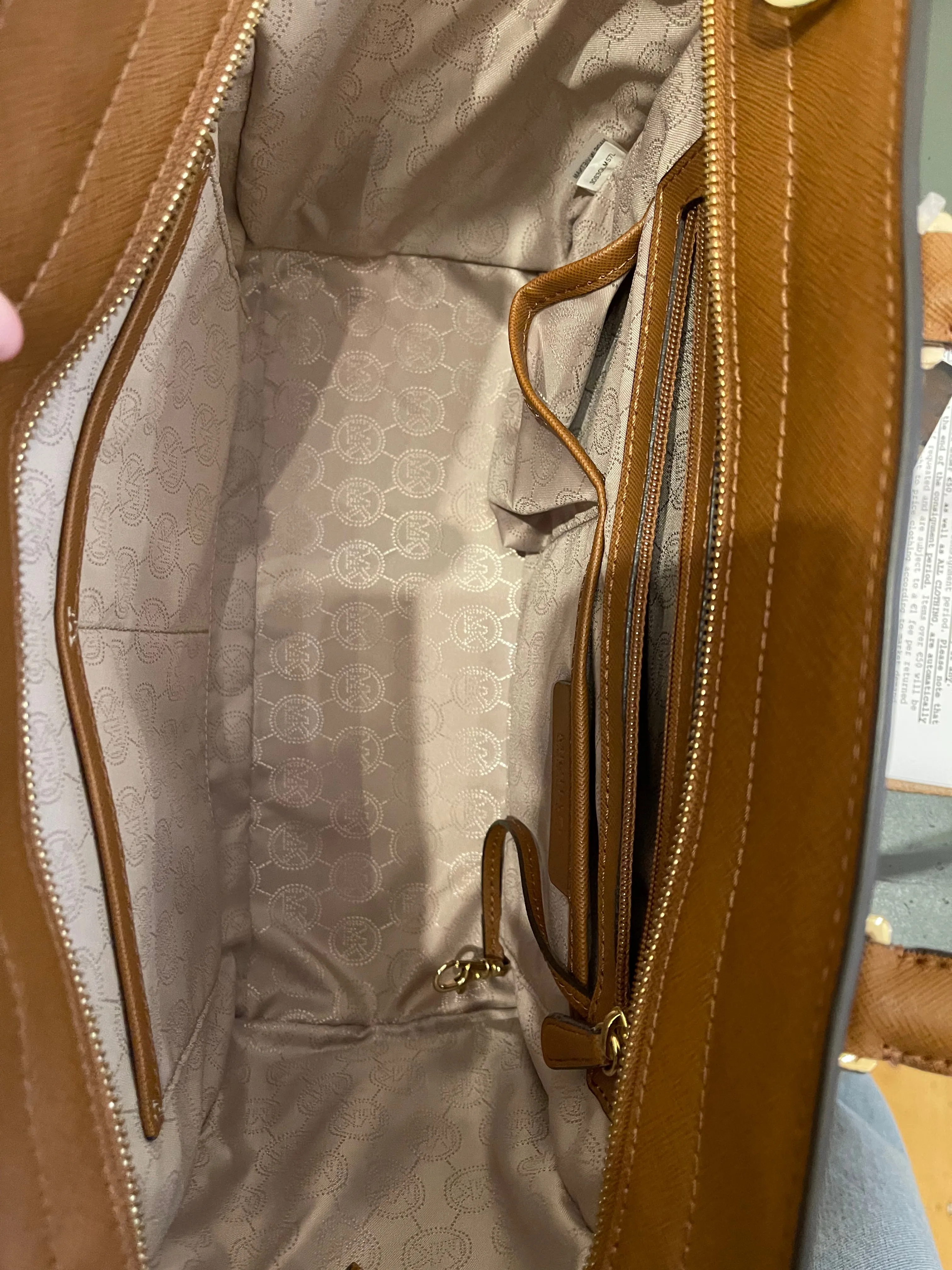 Michael Kors Tan Leather Selma Tote with Shoulder Strap