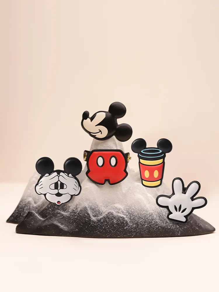 Mickey Mouse Red Trousers Leather Bag Charm
